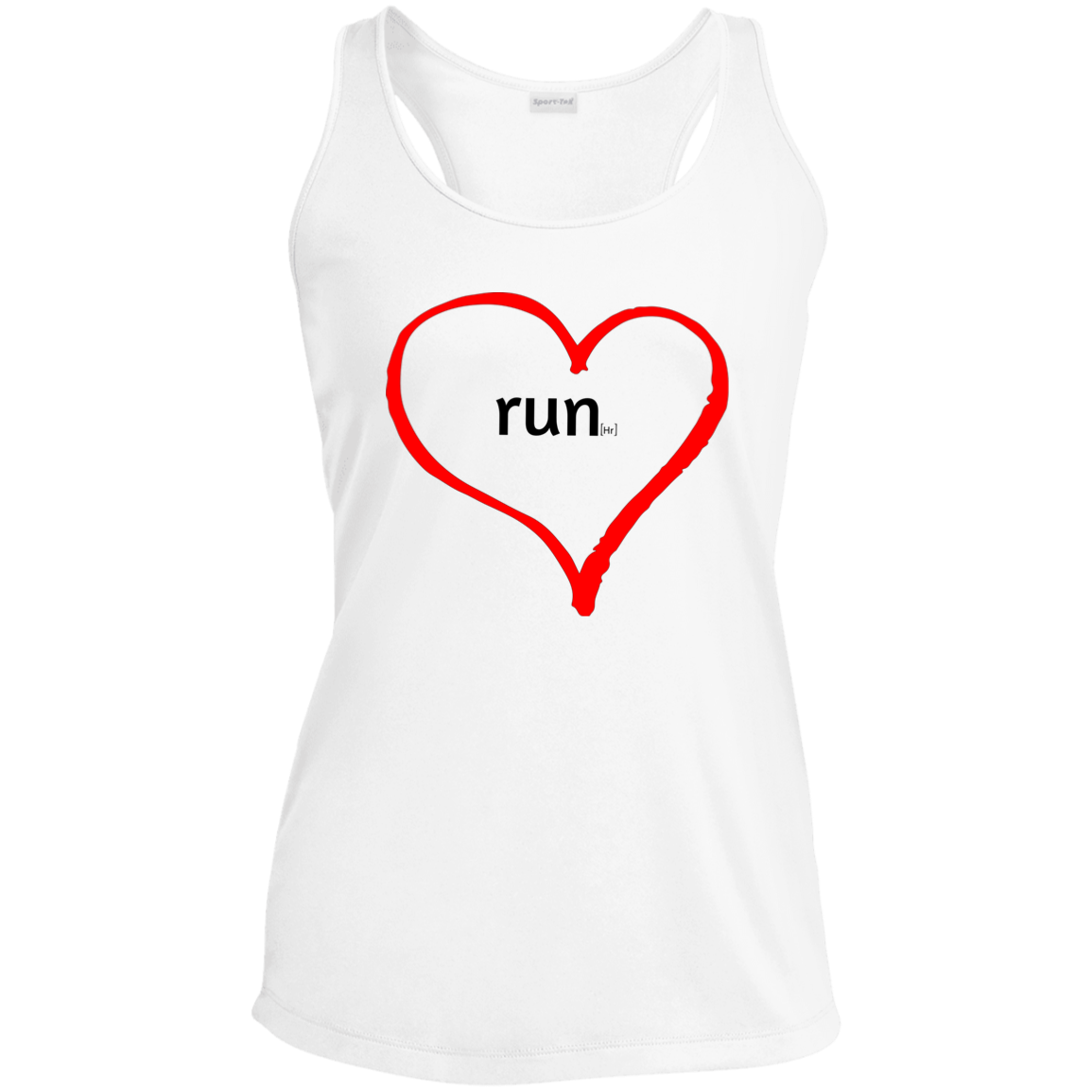Run Heart - Ladies' Performance Racerback Tank