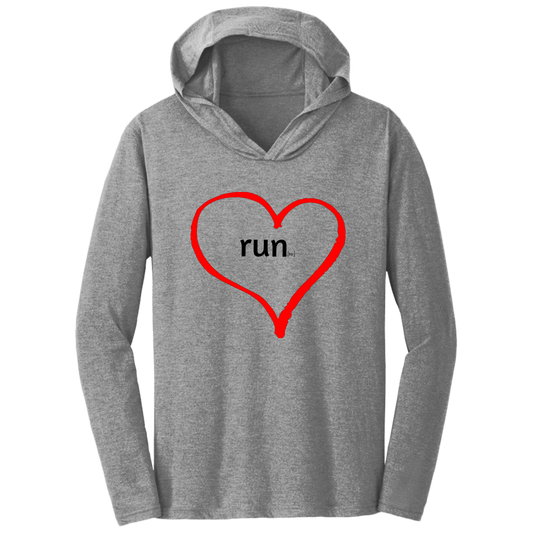 Run Heart - Triblend T-Shirt Hoodie