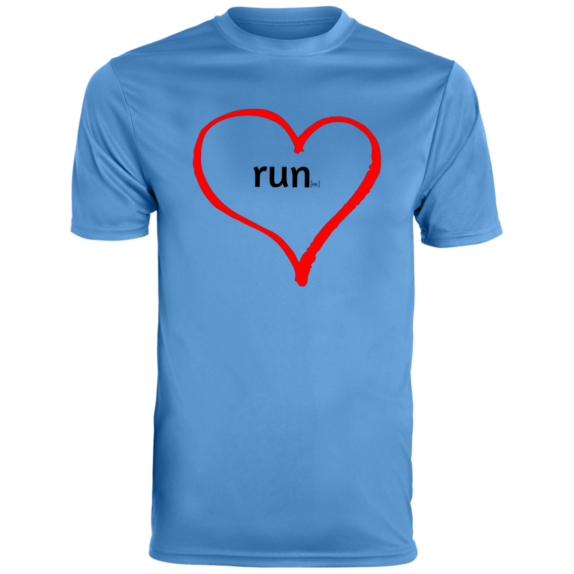 Run Heart - Men's Moisture-Wicking Tee