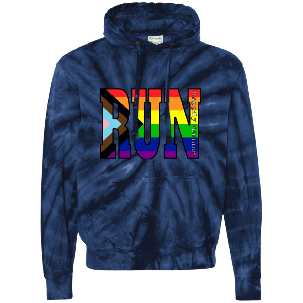 CD877 Unisex Tie-Dyed Pullover Hoodie