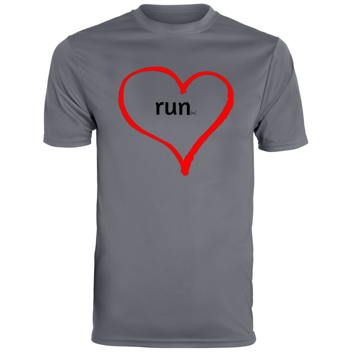 Run Heart - Men's Moisture-Wicking Tee