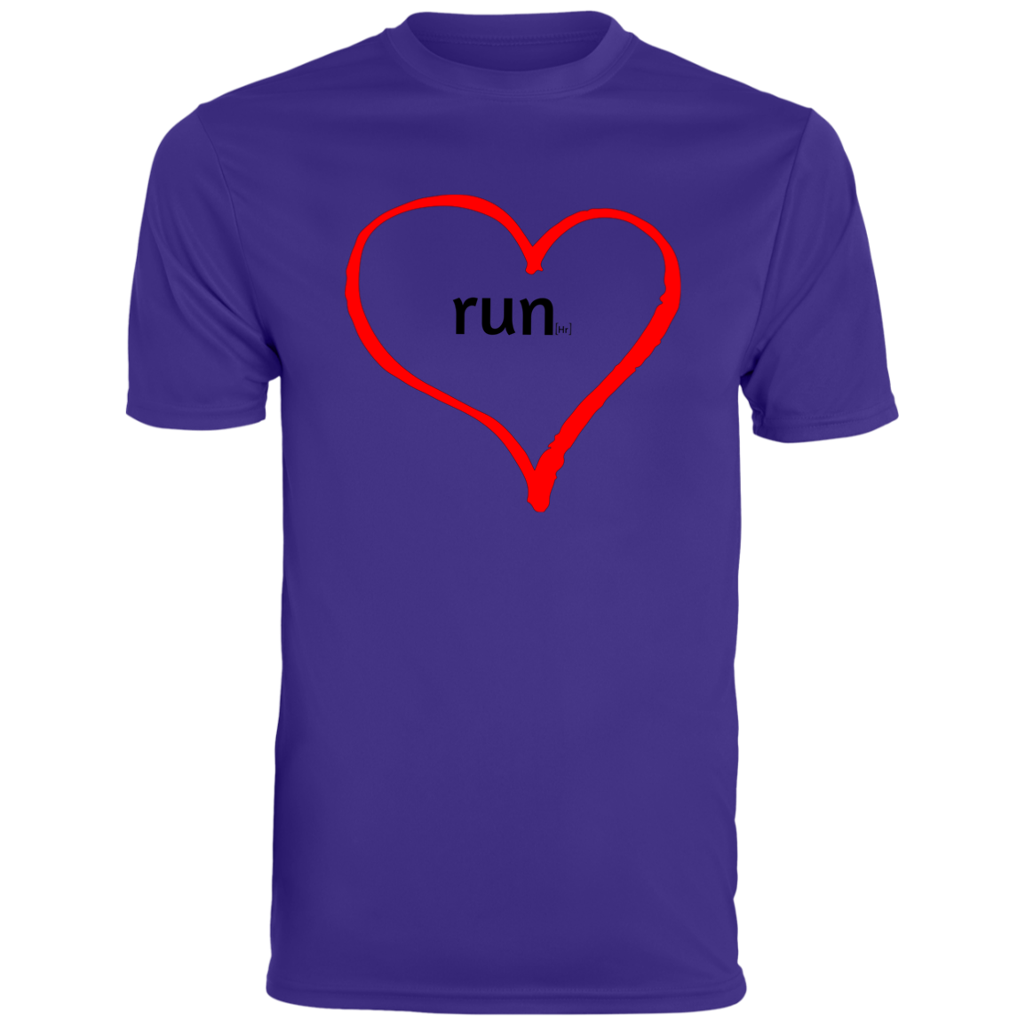 Run Heart - Men's Moisture-Wicking Tee