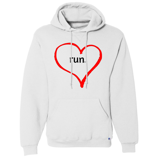 Run Heart - Dri-Power Fleece Pullover Hoodie