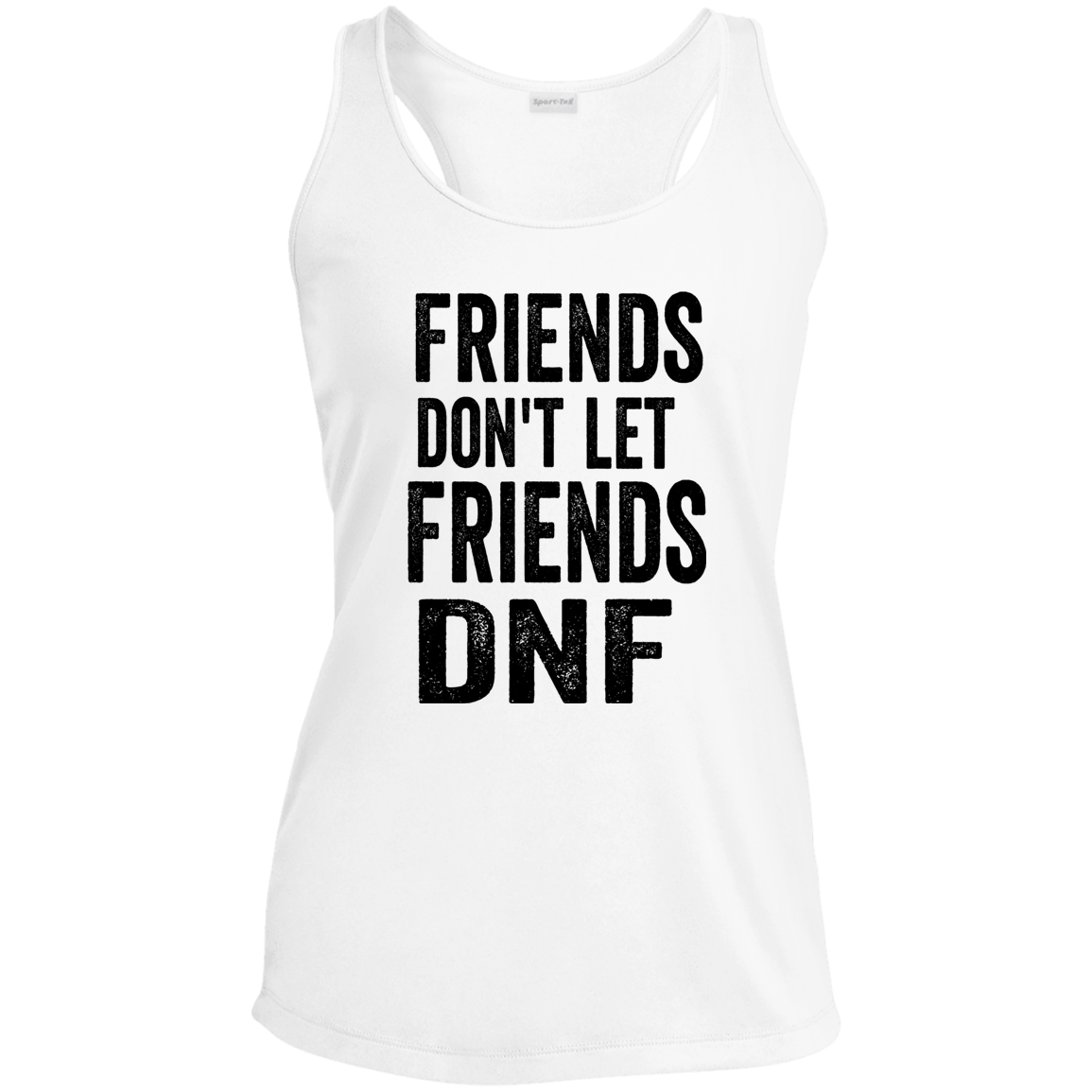 Friends DNF Ladies' Performance Racerback Tank