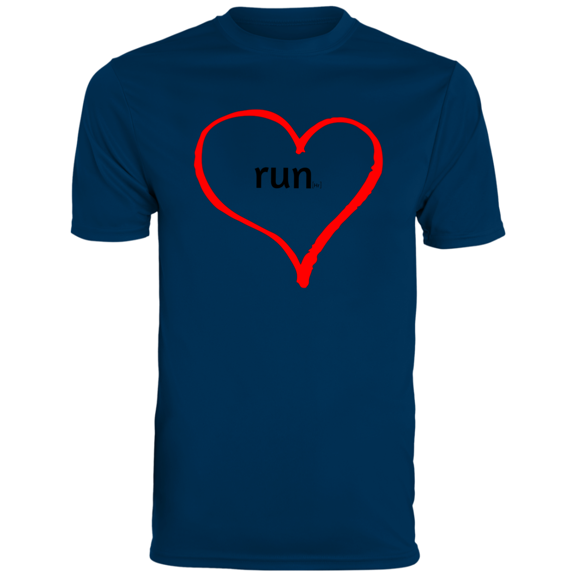 Run Heart - Men's Moisture-Wicking Tee