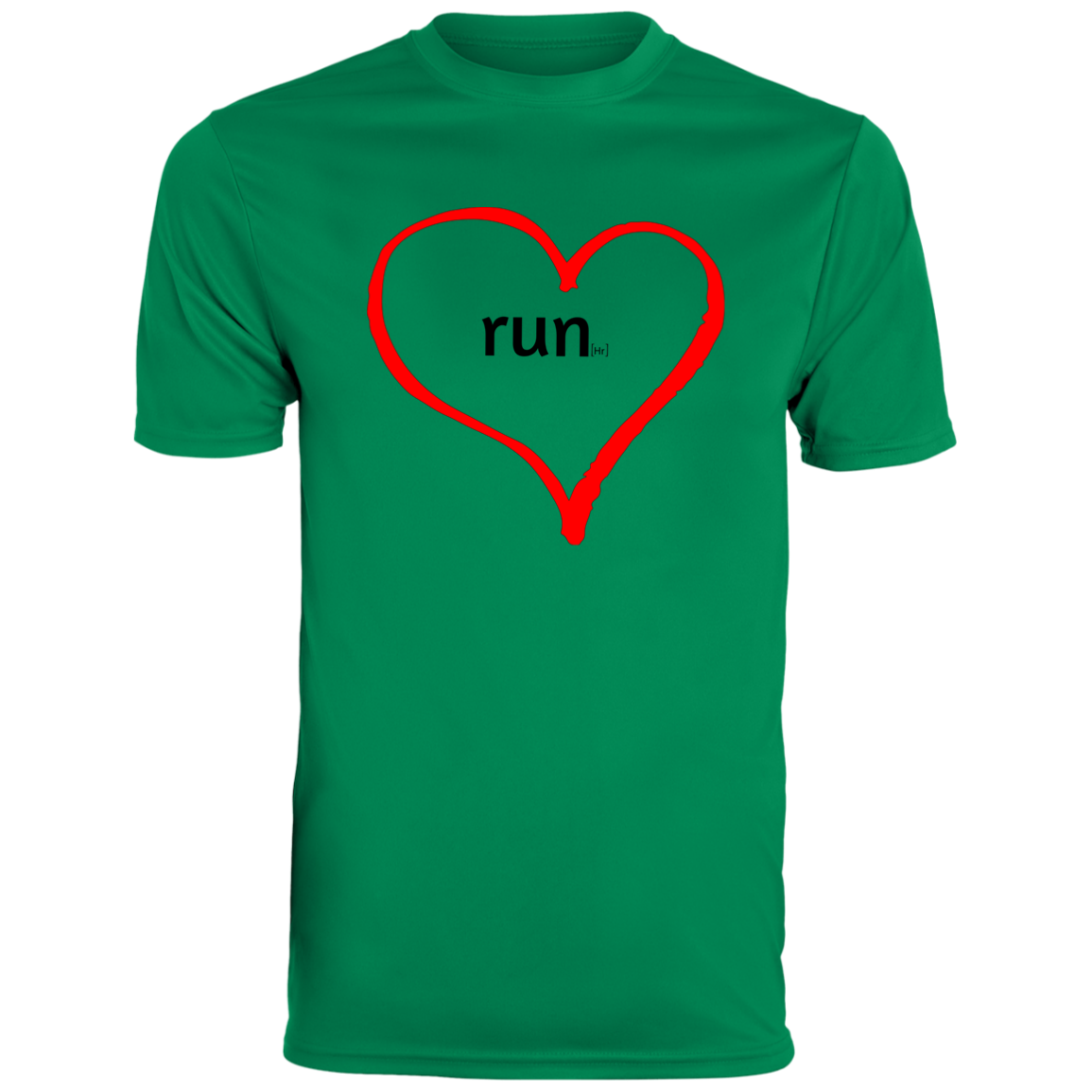 Run Heart - Men's Moisture-Wicking Tee