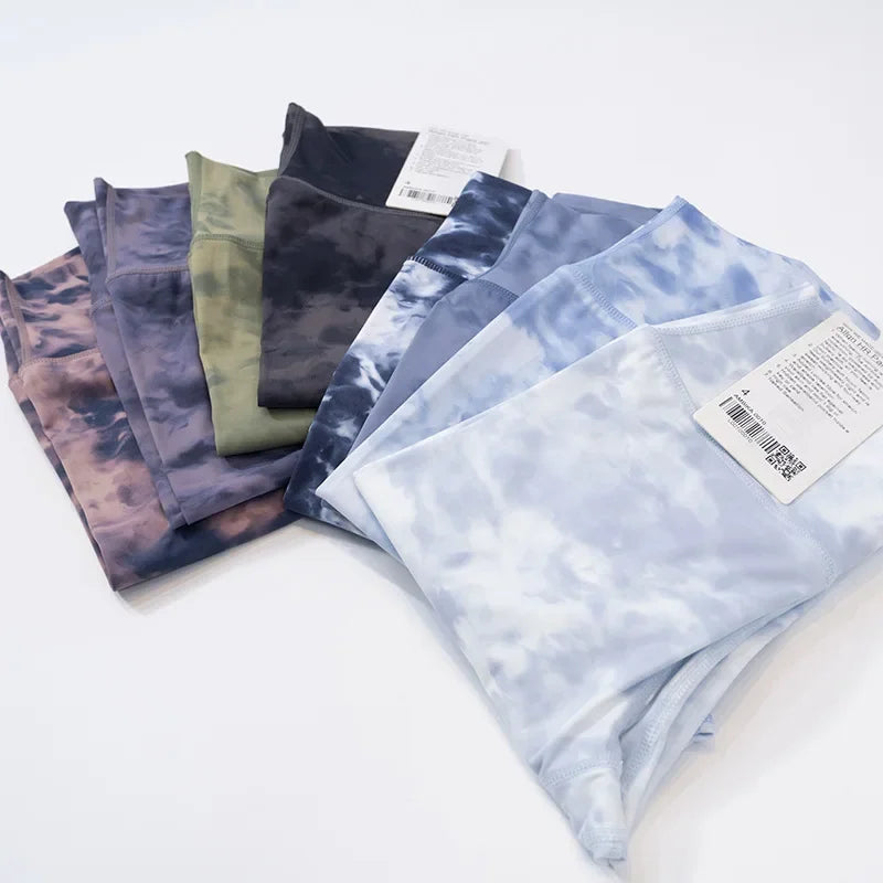 Align Tie Dye Women Yoga Pants High Waist Sports Leggings Female Fitness Tights Gym Clothing Workout Sportswear Active Wear