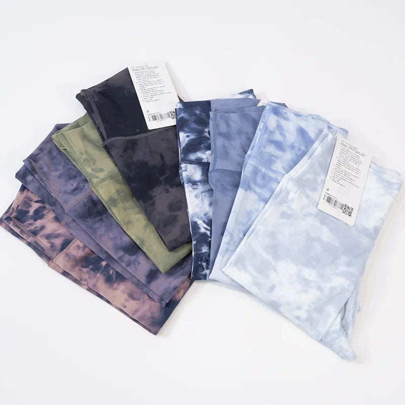 Align Tie Dye Women Yoga Pants High Waist Sports Leggings Female Fitness Tights Gym Clothing Workout Sportswear Active Wear
