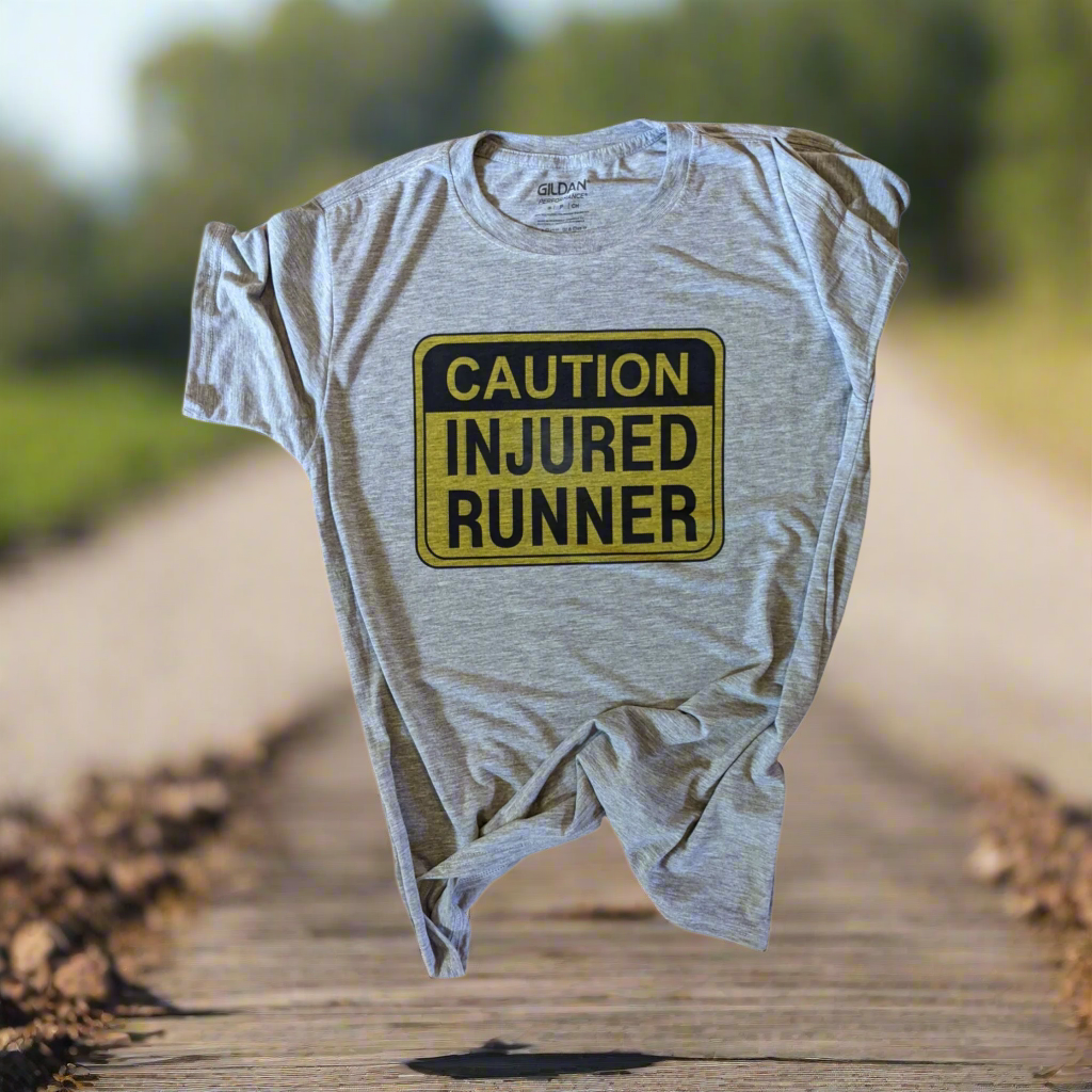 Caution Injured Runner - Happily Running 